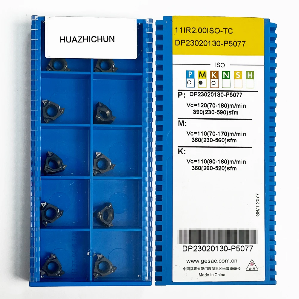 HUAZHICHUN 11IR2.00ISO-TC GM3225 Твердосплавные вставки фрезерный инструмент