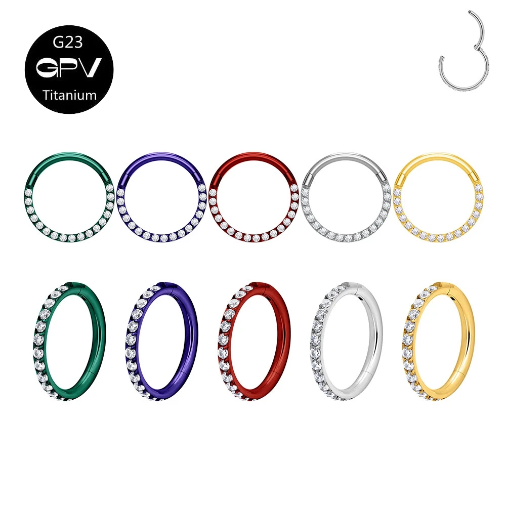 ASMT G23 титановое ZC кольцо с носовой диафрагмой 16 г 18 Панк мужские и женские Кольца