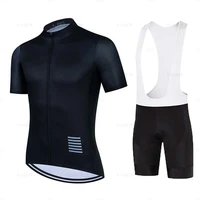 2022 cycling jersey sets mens black short sleeves pro team bicycle clothes mtb ropa ciclismo summer bib pants cycling clothing