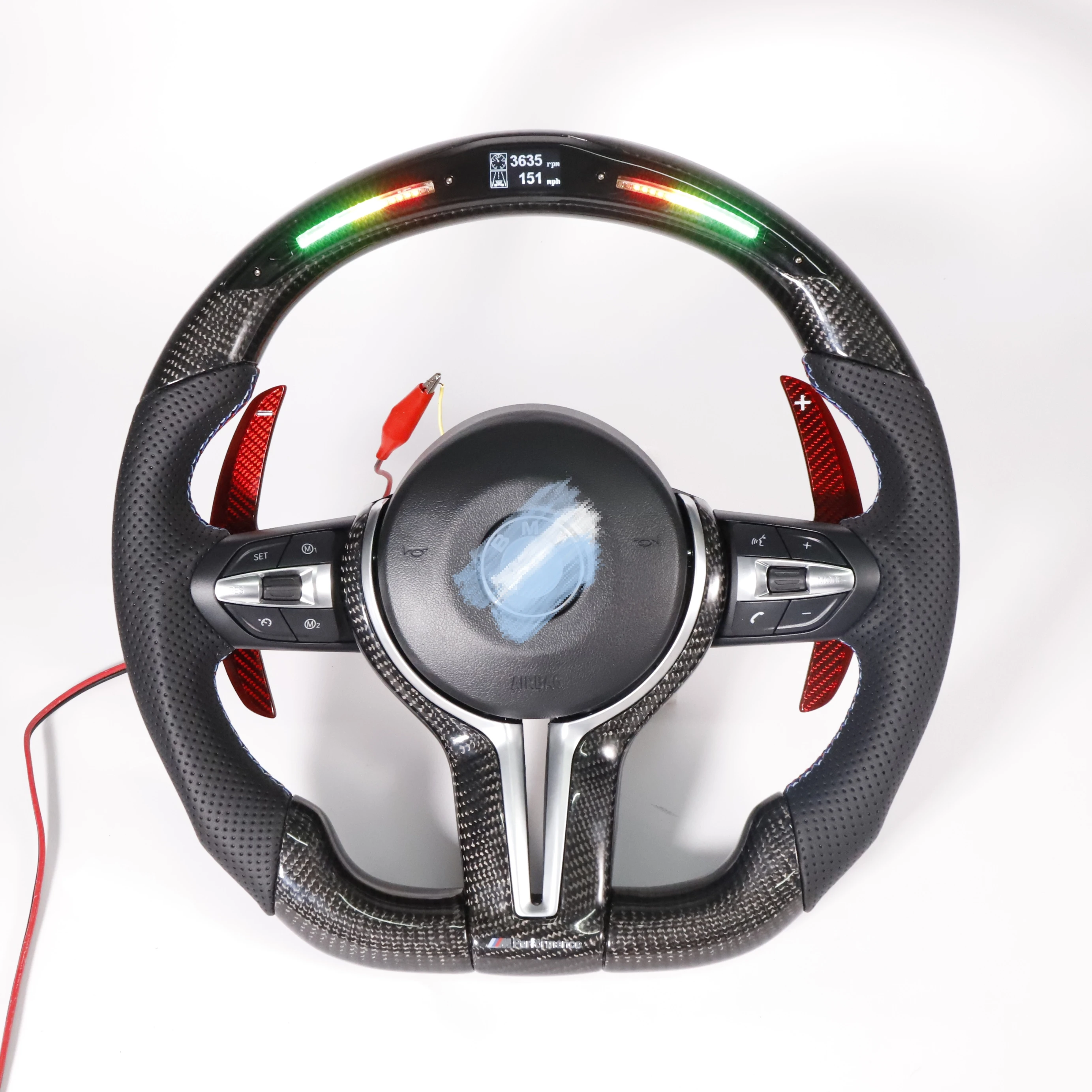 

Индивидуальное светодиодное рулевое колесо из углеродного волокна для BMW M, F, X, Z, рулевое колесо, все серии могут быть изготовлены по индивид...