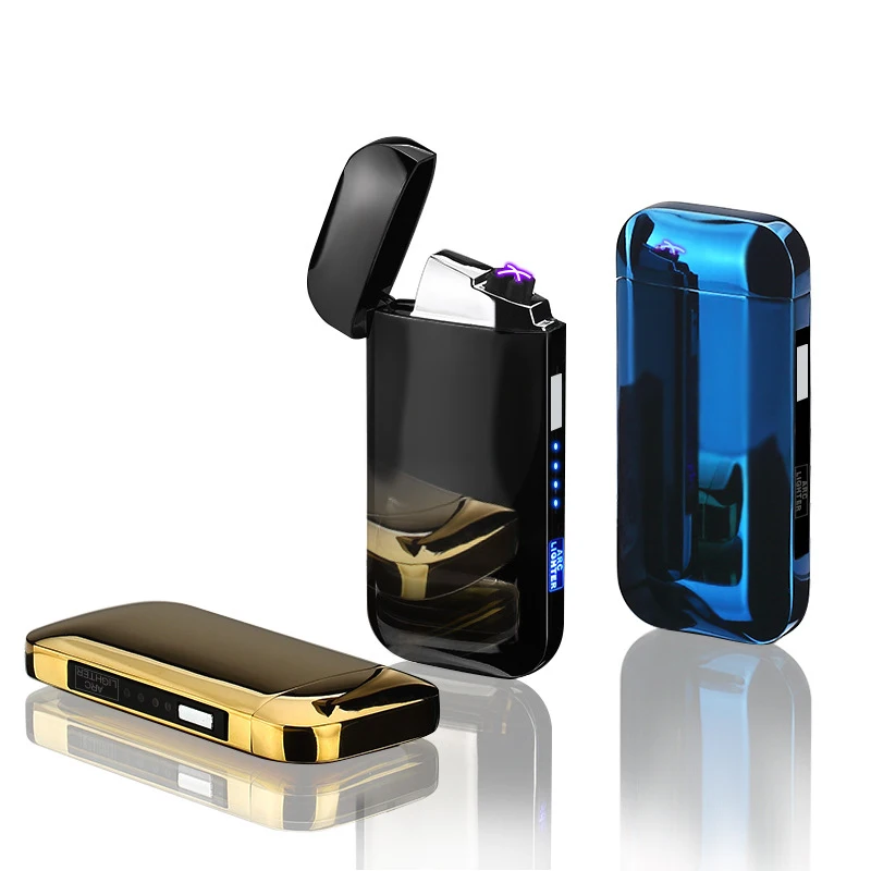 Dual Arc Charging Lighter Personality USB Lighter Cigarette Accessories Windproof Lighter Men's Gift Creative Lighter
