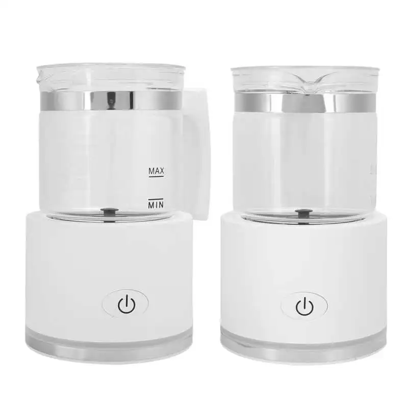 automatic milk frother cold and hot milk foam machine detachable coffee milk warmer tool kitchen gadgets white eu plug 220v free global shipping