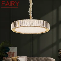 fairy postmodern pendant light round led luxury crystal fixtures decorative for dinning living room bedroom chandeliers