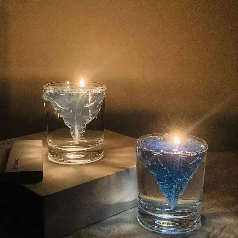 

[lonely Island Glacier] Handmade Floating Iceberg Scented Candle Atmosphere Feeling Ins Style Decoration Diy Gift with Souvenir