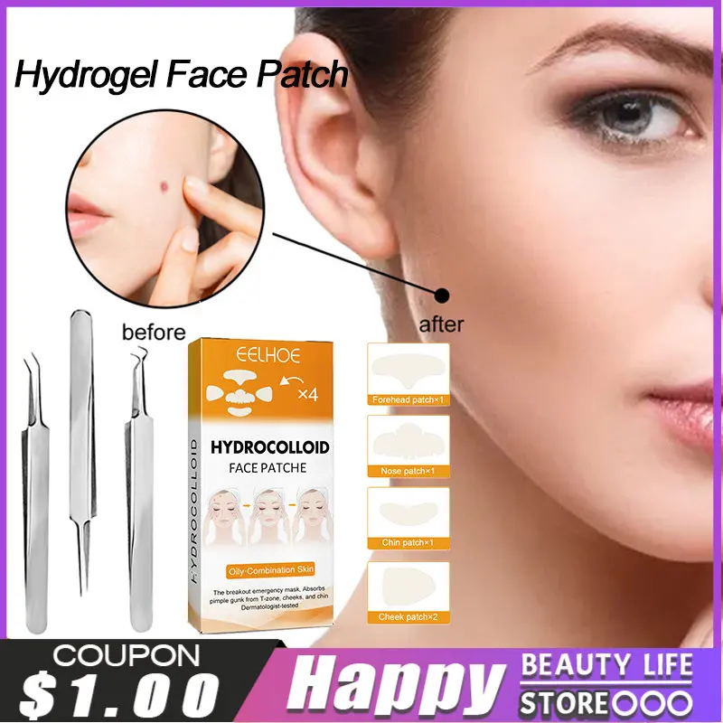 

Facial Invisible Acne Pimple Patch Stainless Steel Acne Clip Hydrocolloid Gel Skin Tag Remover Treatment Stickers Skin Care Tool