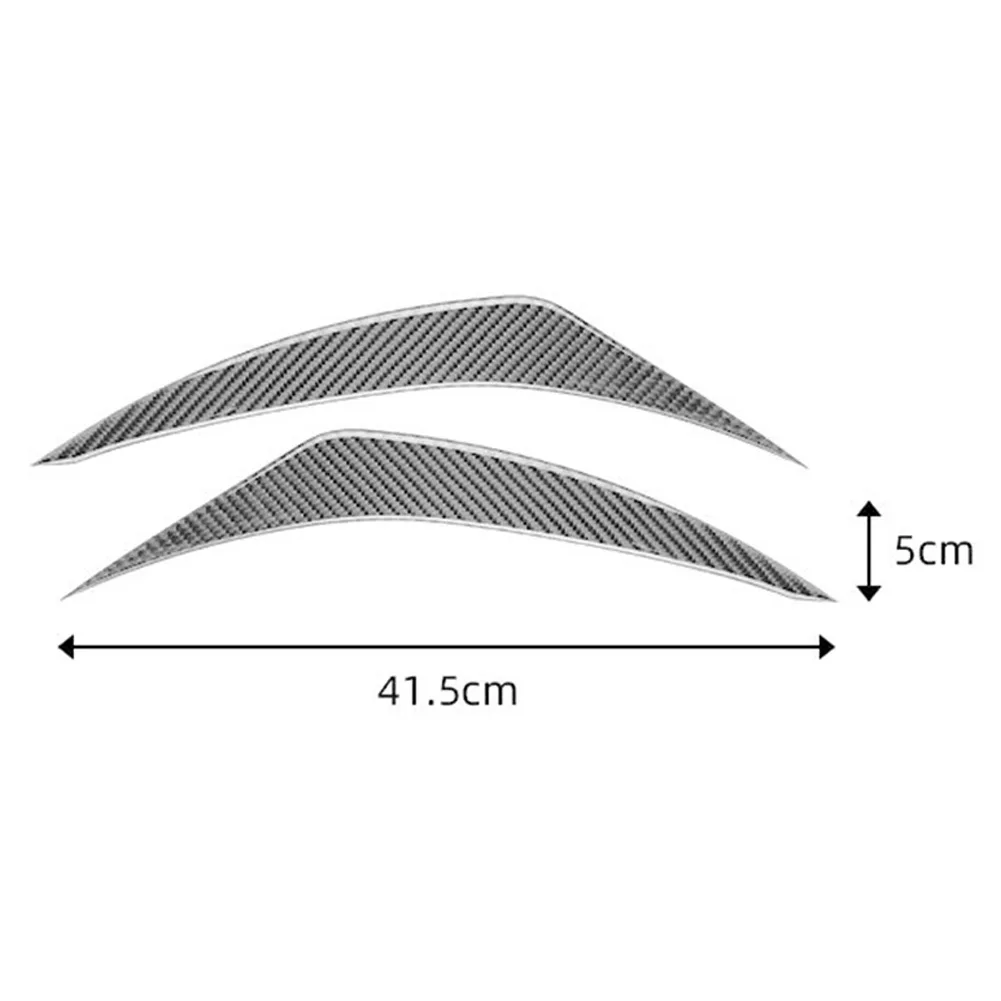 

Eyebrows Eyelids Headlight Cover Trim Scratch-resistant Stickers 1 Pair Anti-corrosion For Toyota For Corolla 2006