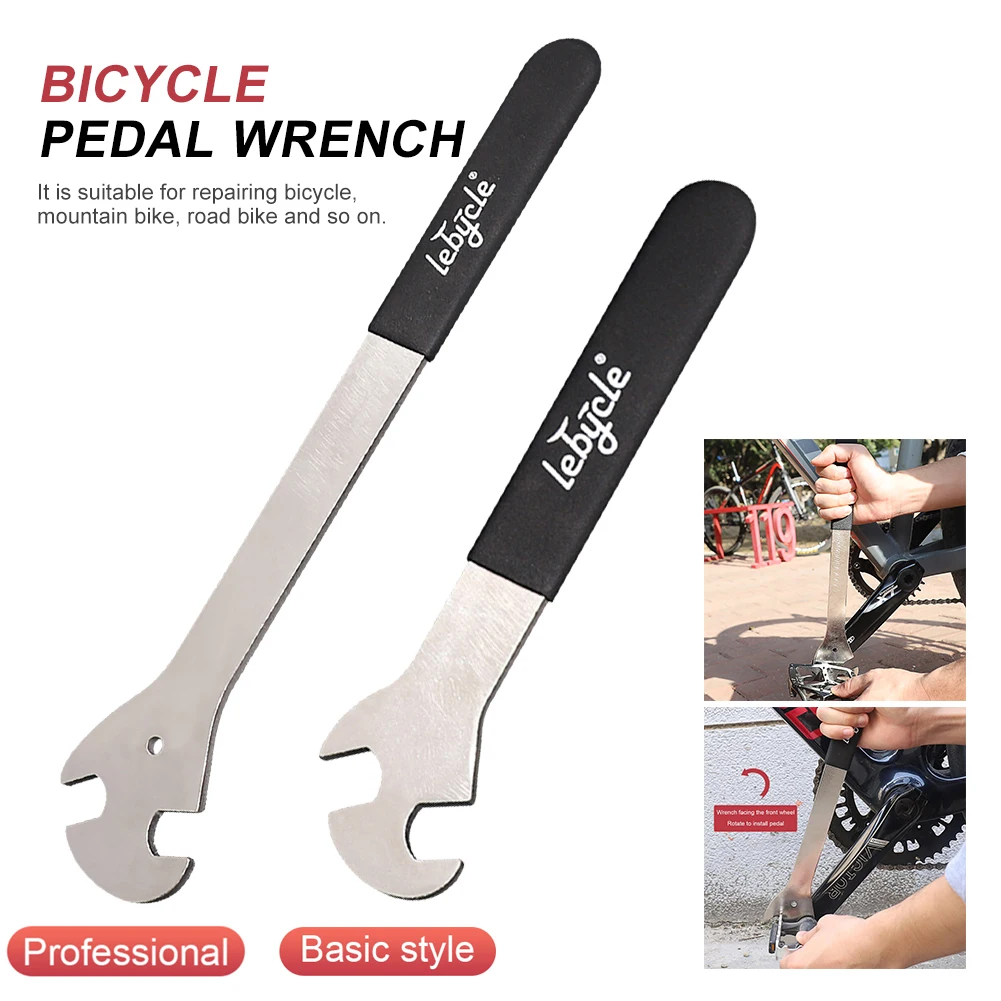 

220/340mm Bicycle Pedal Wrench Extra Long Handle Durable Cycling Pedal Spanner Install Repair Pedal Wrench For MTB Road Bike