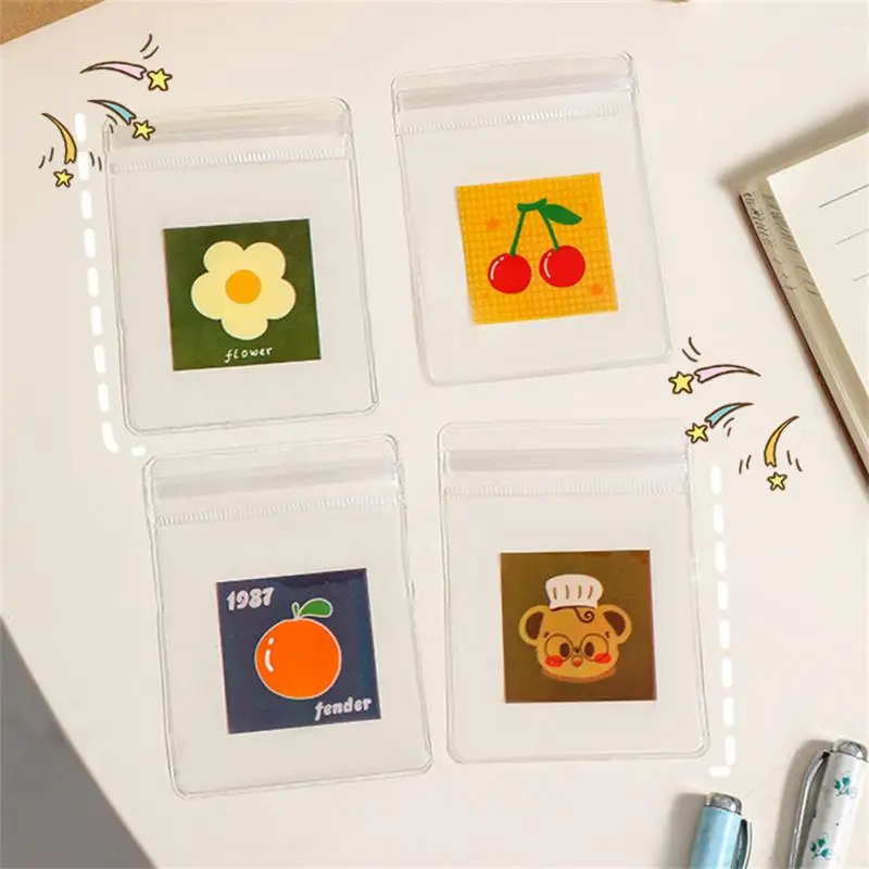 

10pcs Cartoon Gifts Bags Clear Candy Transparent Plastic Bag Cartoon Cute Jewelry Bag Earrings Necklace Packaging Bag
