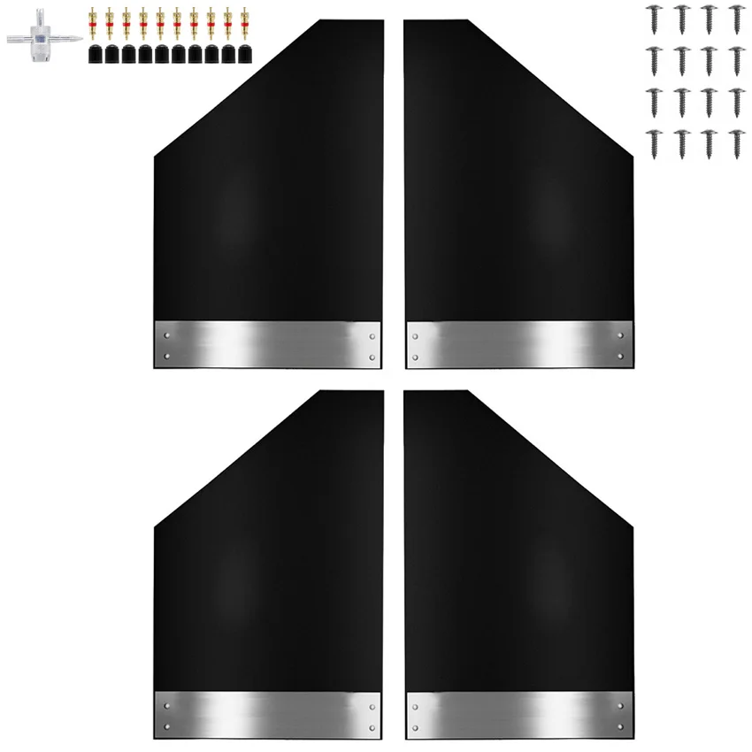 

Сверхмощные Универсальные Брызговики, брызговики, передние и задние щитки для пикапа, внедорожника, фургона, из нержавеющей стали
