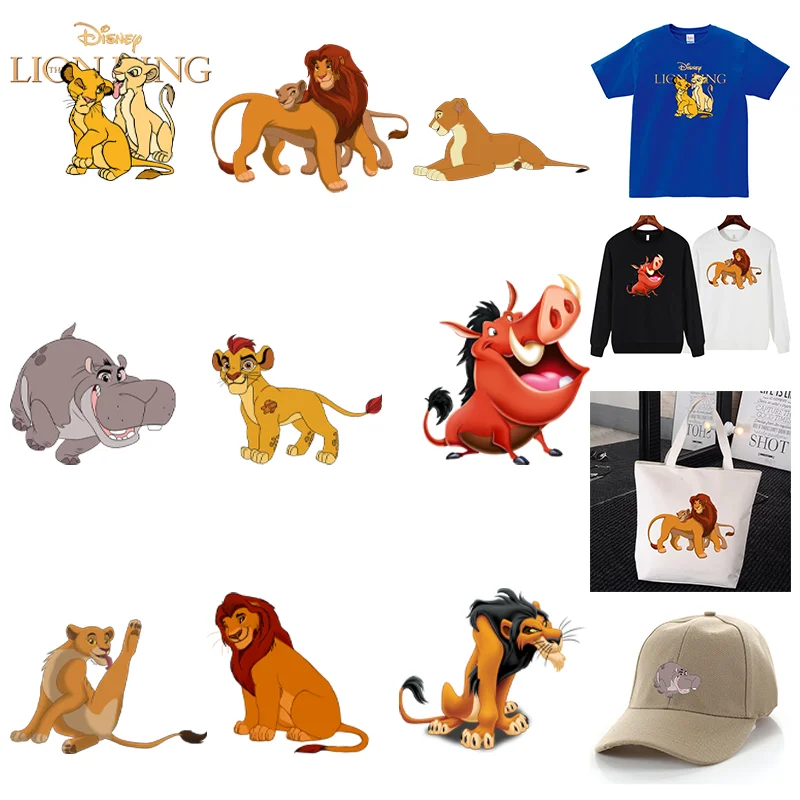 Симпатичные Мультяшные нашивки Король Лев из Диснея Simba для одежды