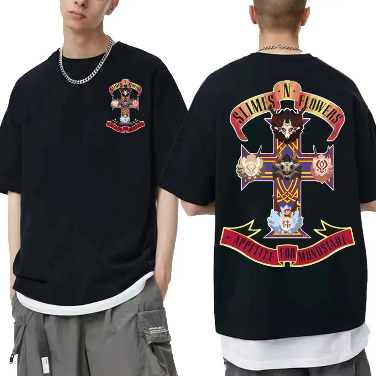 

Game Anime Genshin Impact T Shirt Men Women Kawaii Hu Tao Graphic Print Tees Xiao Genshin T-shirt Short Sleeve Funny Streetwear