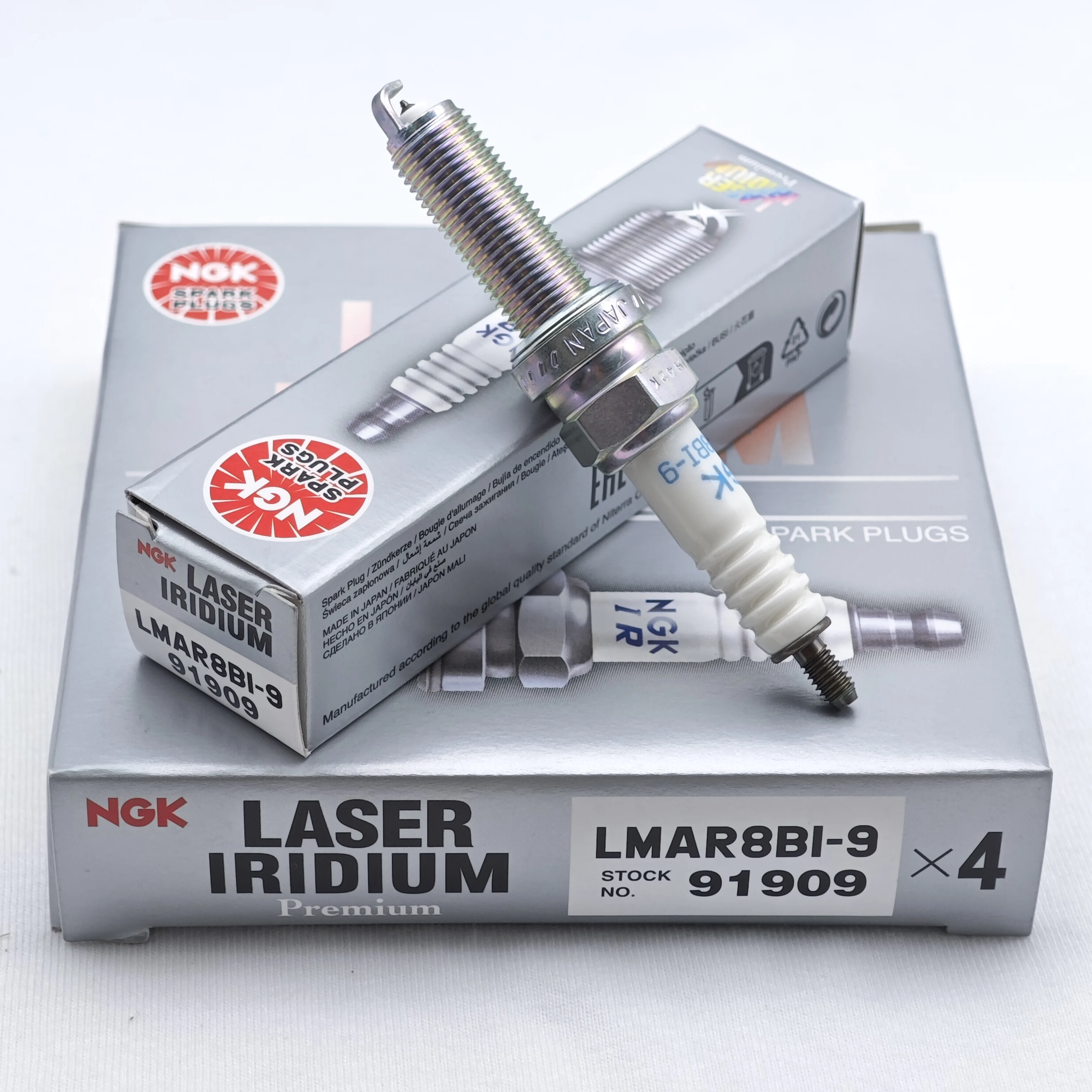 Оригинальная Φ Свеча зажигания NGK Лазерная иридий 91909, подходит для Suzuki vдополнительный MT07 Honda PCX160 Fosha 350, 1 шт.