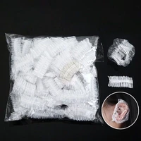 50100pcs disposable ear cover waterproof ear protector for hair dyeing bath shower earmuffs caps hairdressers barber accessory