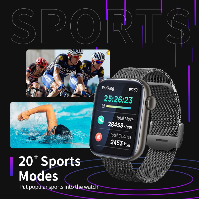 Смарт-часы LIGE C61 1 8 дюйма с Bluetooth