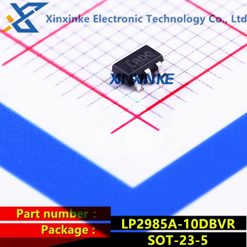 

LP2985A-10DBVR SOT-23-5 Mark:LRDG LDO Voltage Regulators 150mA Lo-Noise LDO Regulator Power Management ICs Brand New Original