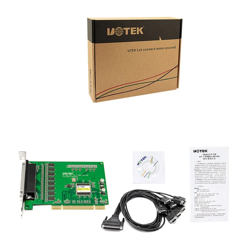 UOTEK Industrial PCI-RS-232 серийная карта RS232 высокоскоростной конвертер DR62 DB9 - купить по