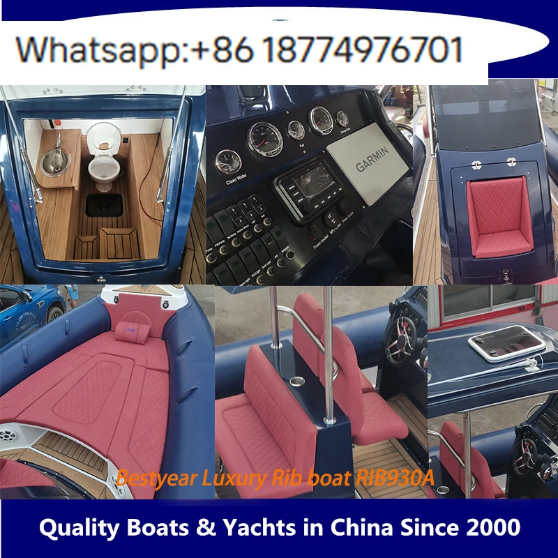 Новая модель надувной лодки-яхты Rib930 с каютой для продажи (art.: 3920d98c338fd) - 3920d98c338fd