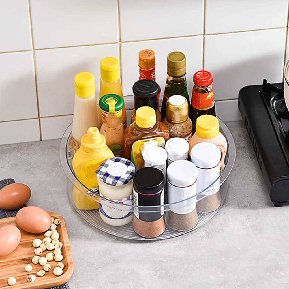 Кухонный поворотный стол для хранения вращающийся лоток полки-органайзеры