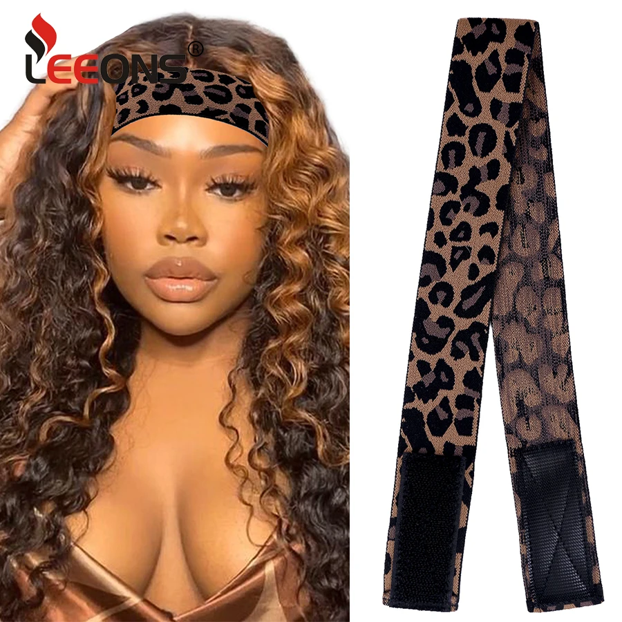 

Lace Melting Band 5Pcs Leopard Elastic Bands For Wig Edges Wrap Lay Edges Wig Band Edge Wrap Wig Band Hair Tools & Accessories
