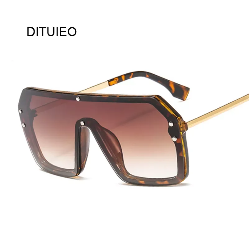 

Oversized Shield Sunglasses Women Vintage Goggle Brown Brand Gradient Driving Sun Glasses Female UV400 De Sol Mujer