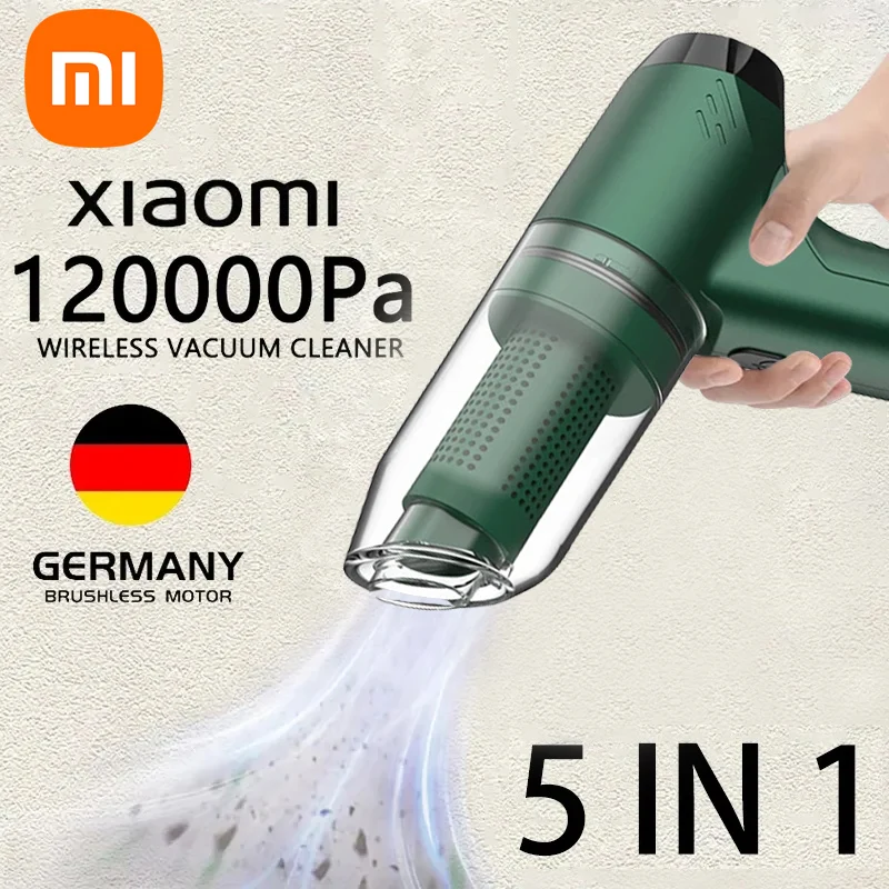 New Xiaomi 120000Pa 5 in1 Wireless Automobile Vacuum Cleaner Portable Robot Vacuum Cleaner Handheld Mini For Car Home Office New Xiaomi 120000Pa 5 in1 Wireless Automobile Vacuum Cleaner Portable Robot Vacuum Cleaner Handheld Mini For Car Home Office