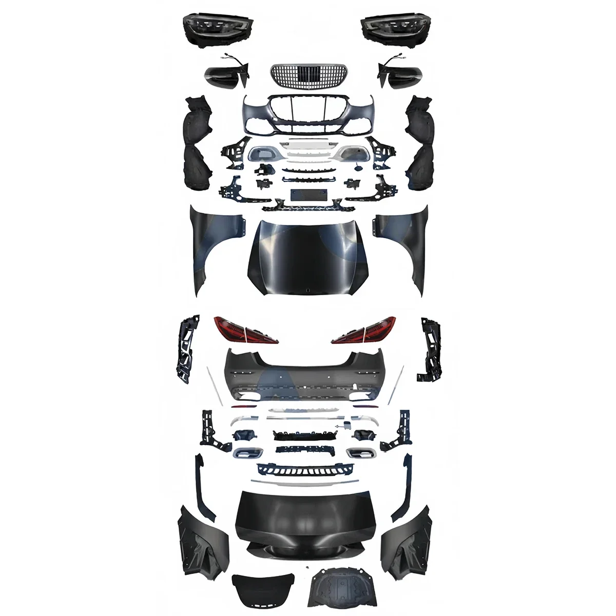 Обновление S class w221 S300 S350 S500 до обвеса W223 M STYLE для Mercedes s-class обновление 223