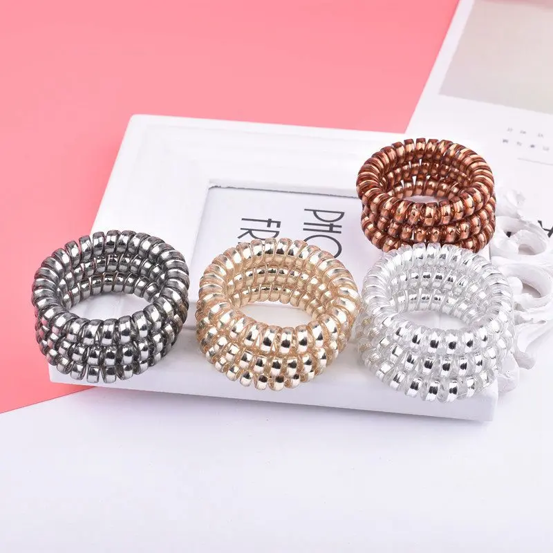 

Hair Clips Spiral Coil Hair Hair Band Spiral Wire Hair Bobless Bobbles Elastics