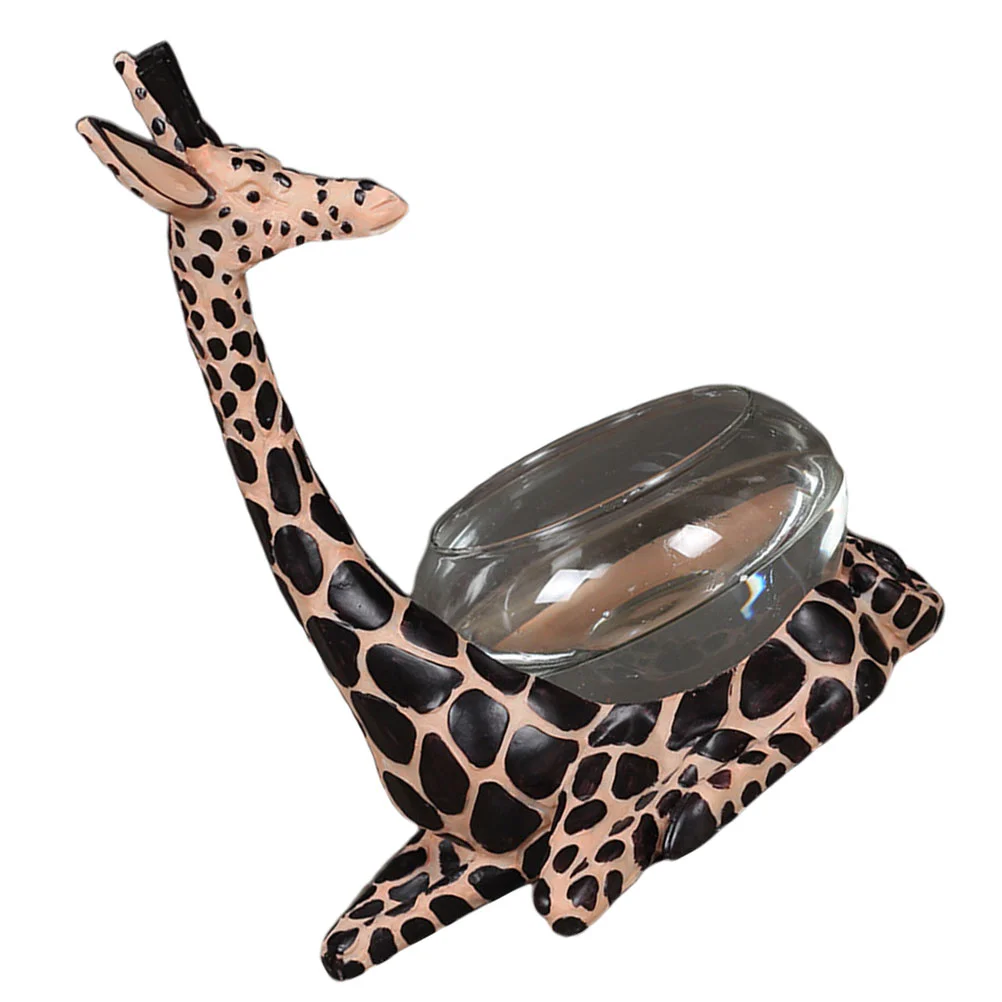 

1pc Vase Giraffe Design Deliacte Creative Decorative Adorable Vase Desktop Aquarium for Home
