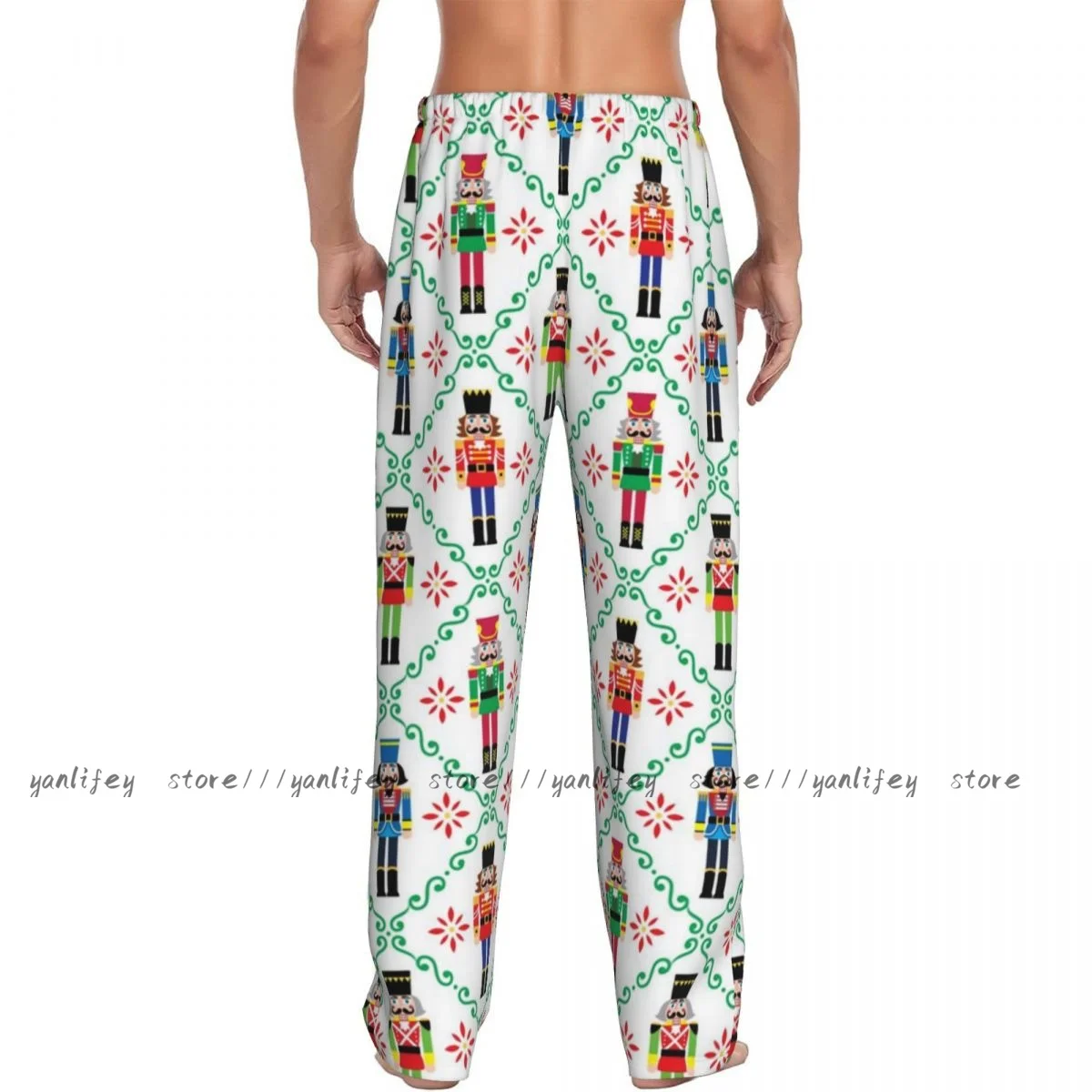 Мужская одежда для сна свободные брюки пижамы рождественские Щелкунчики