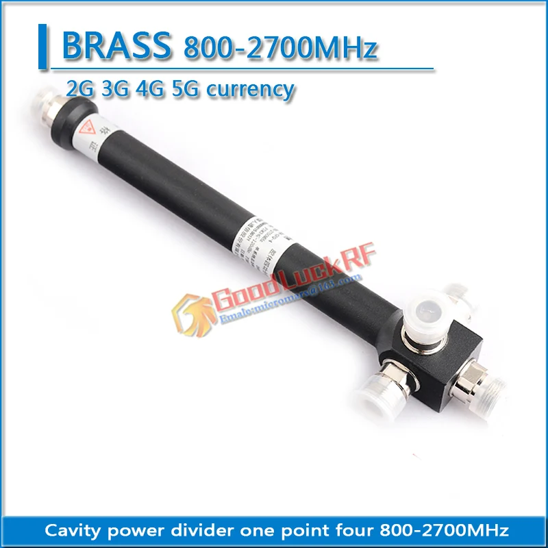 

High performance N Female cavity power divider 800-2700mhz one in four genuine 2G 3G 4G 5G general mobile phone signal amplifier