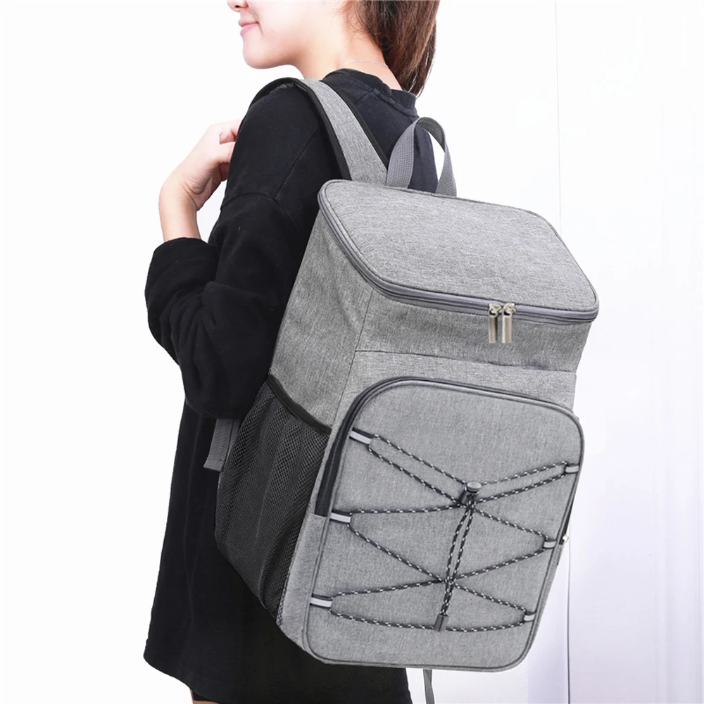 

Insulated Backpack Soft Cooler Bag Leakproof Shoulder Bag Lightweight & Waterproof for Outdoor Travel Camping Equipment