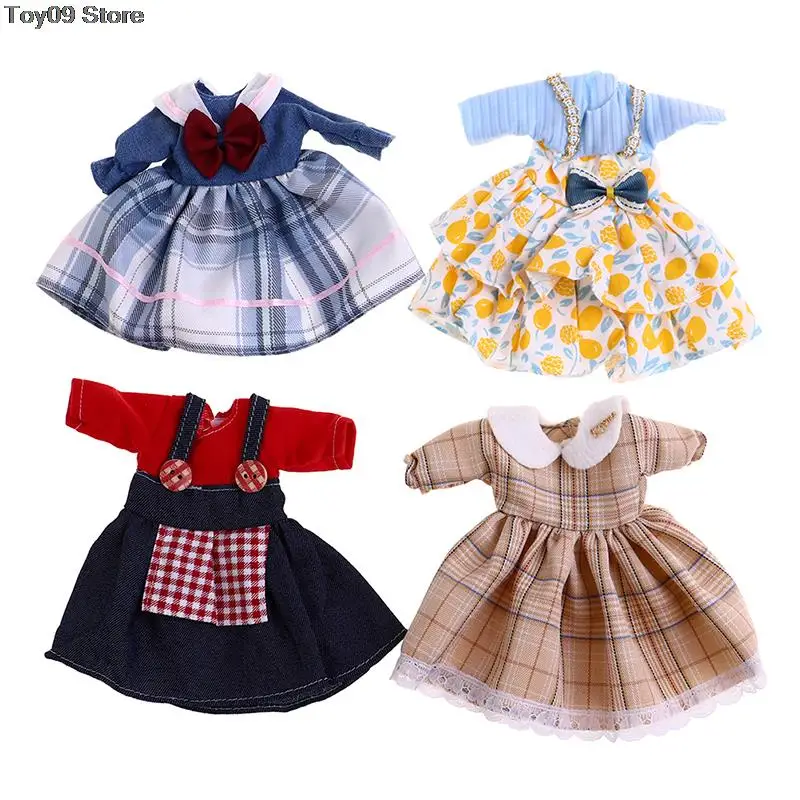 Noble Girl Golden Velvet Dress Clothing With Hat For Blyth Doll 1/6 12 Inch Bjd Dolls For Girls Best Gift