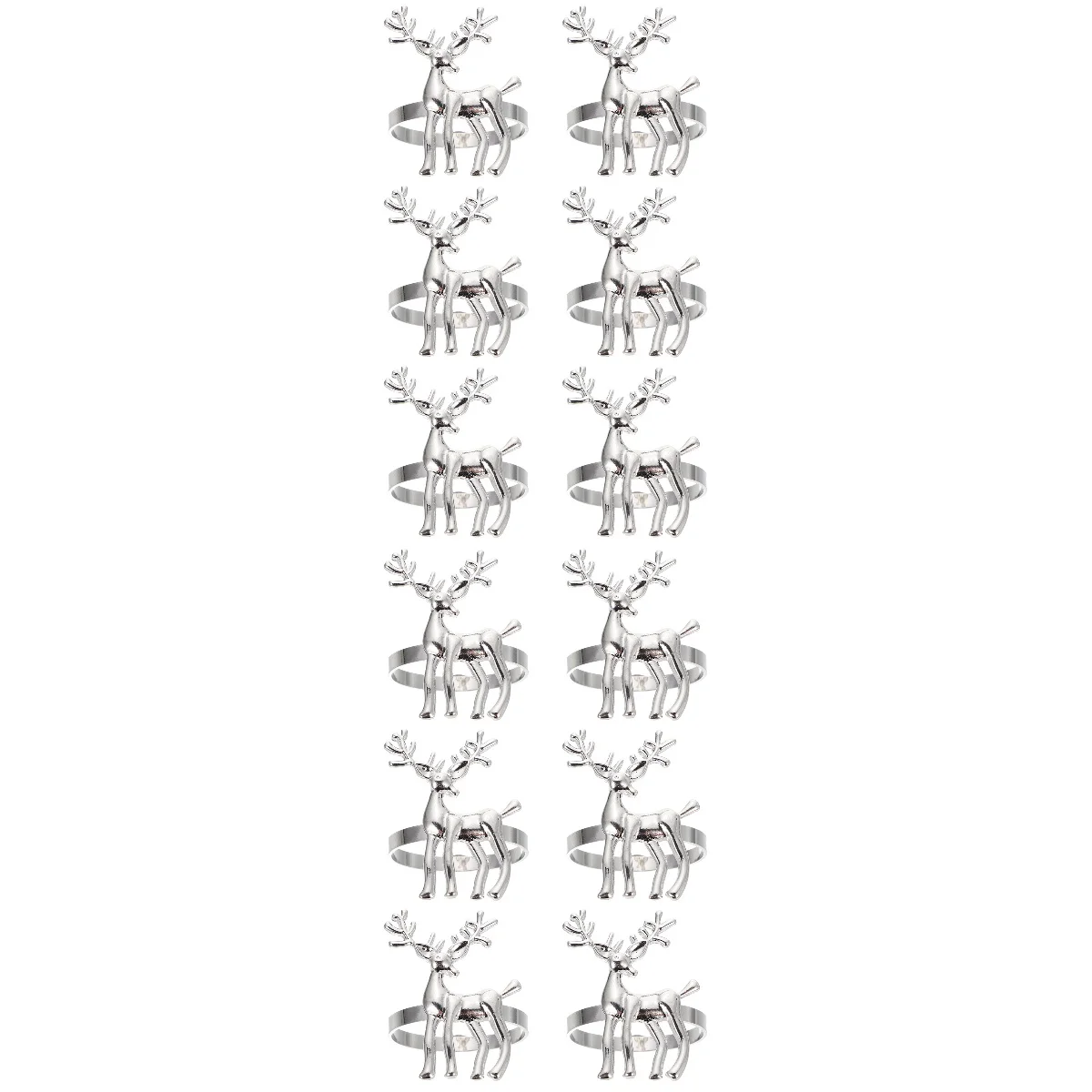 

Napkin Rings Christmasring Elk Party Holder Buckle Alloy Reindeer Table Dining Glossy Setting Tables Dinner Decors Metal