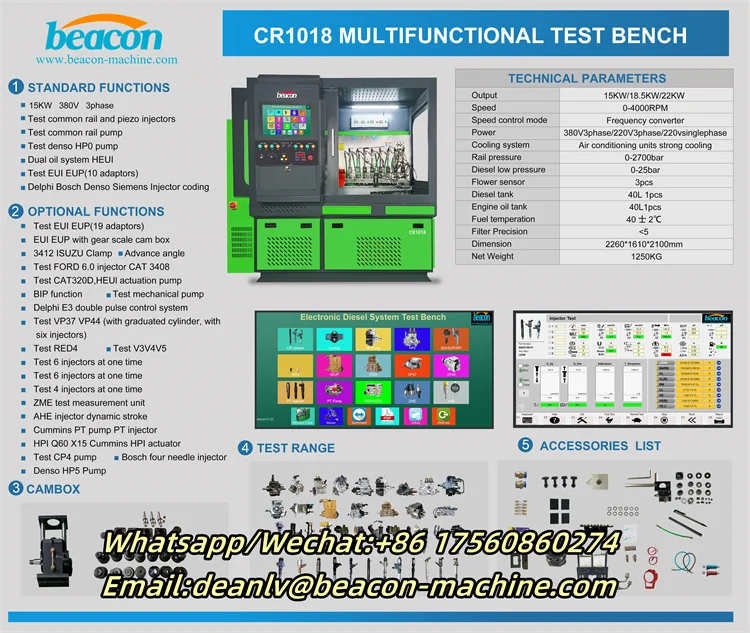 Многофункциональный испытательный стенд CR1018 от производителя для инжектора с