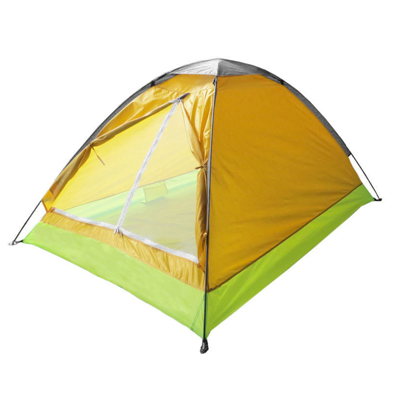 

Палатка для кемпинга на 2 человек с чехлом для переноски от дождя, легкая палатка для пешего туризма, портативное оборудование для кемпинга в дикой природе