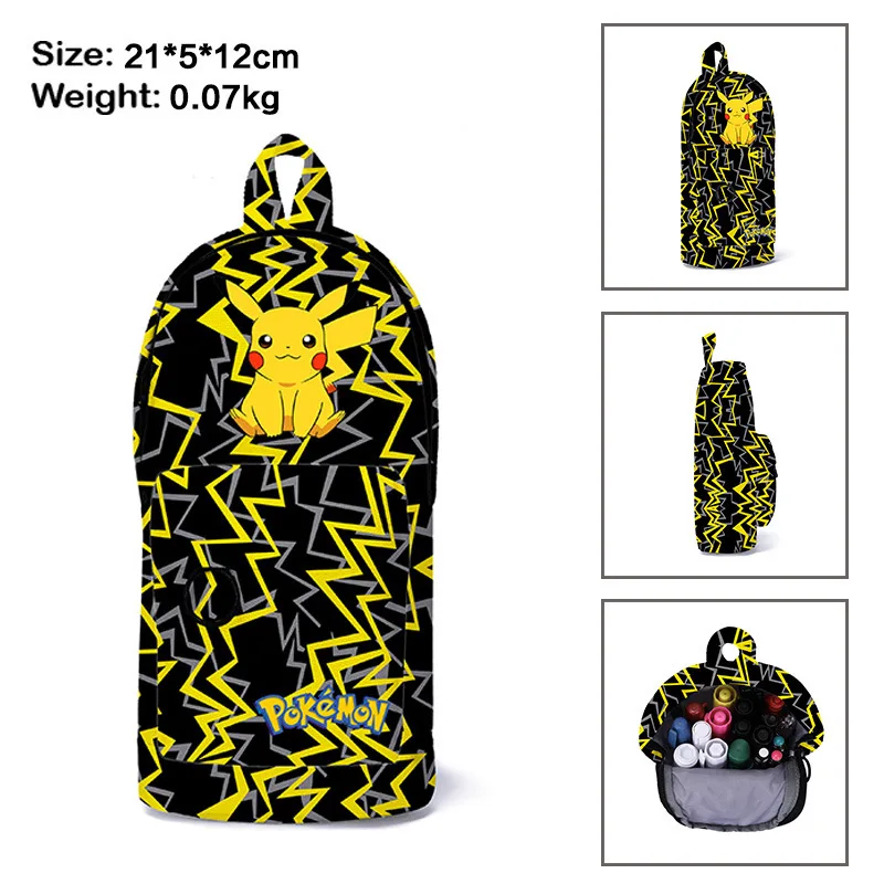 

Pokemon Pet Elf Pikachu Cute Primary and Middle School Students Cartoon Pencil Bag Stationery Box Anime Children Pencil Bag