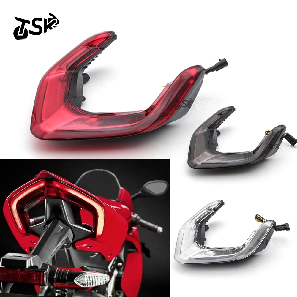 Фото Для DUCATI Panigale V4 V4S V2 V2 Bayliss Super leggera V4 встроенный светодиодный задний фонарь указатель поворота мигалка аксессуары для мотоциклов №2