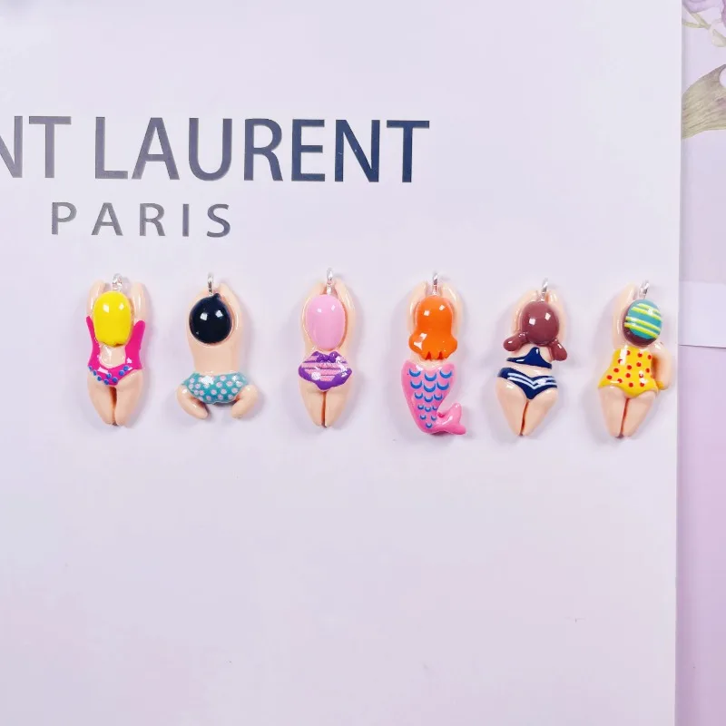 Стильные индивидуальные купальники из смолы с плоской задней пастой ювелирные