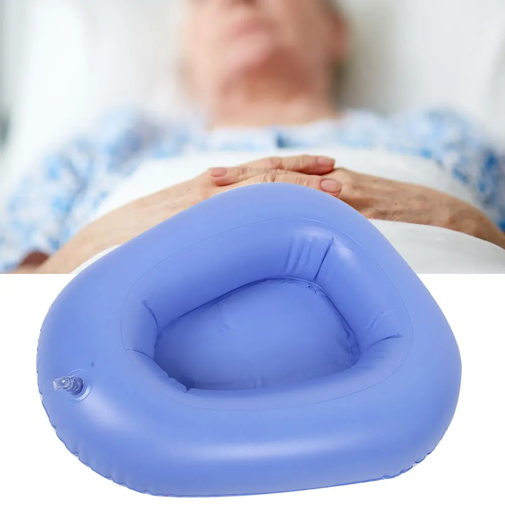 

Домашняя надувная кровать для пожилых людей, уход за пожилыми пациентами, воздушная подушка, горшок, синий (синий)