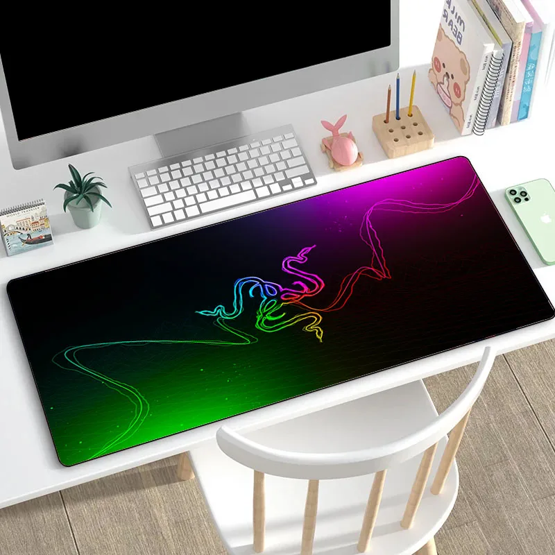 

Игровой коврик для мыши Razer, коврик для мыши для геймеров, аксессуары для ПК, коврик для клавиатуры Xxl, настольный протектор, большой коврик д...