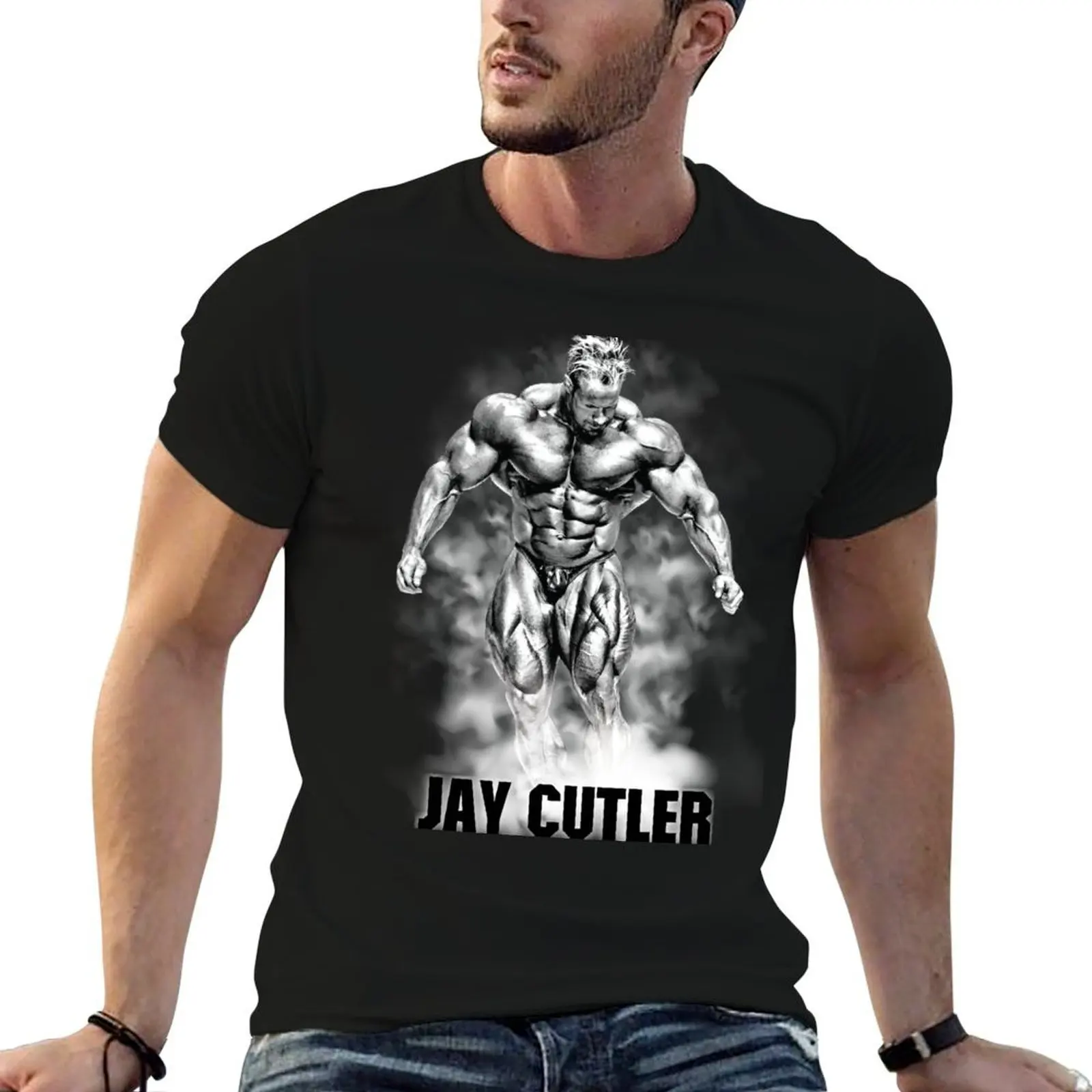 Фото Футболка Jay Cutler Quad Stomp, хлопковая футболка, мужская футболка с графическим рисунком, забавные футболки, хлопковая футболка №1