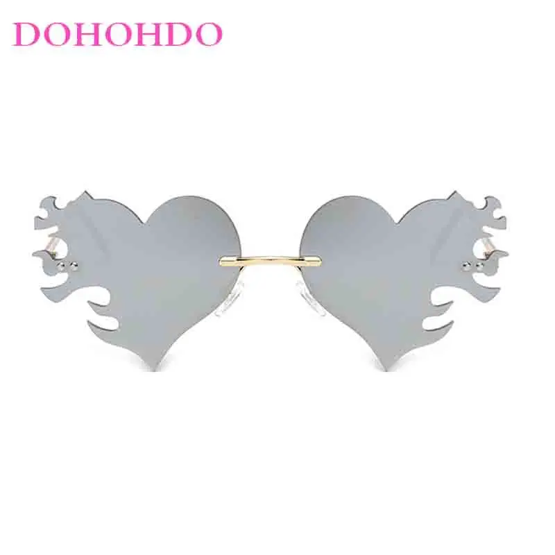 Модные винтажные индивидуальные солнцезащитные очки в форме сердца для женщин