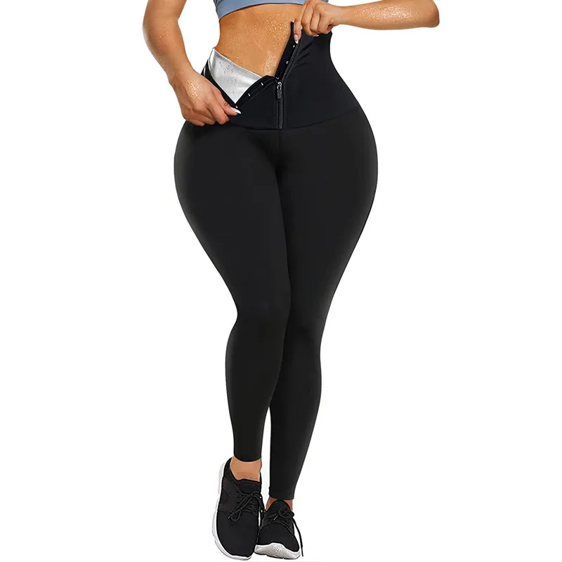 

Hot Sauna Sweat Pants for Women High Waist Compression Slimming Weights Thermo Legging Workout Body Shaper Sauna Suit Fitness