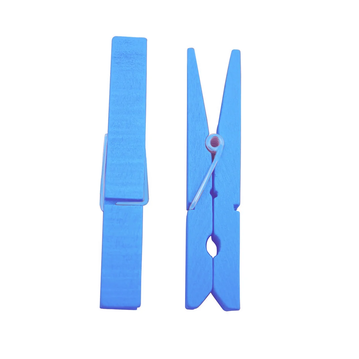 

30pcs Durable 2.9 Inch Wooden Clothespins Clothes Pegs (Sky Blue)
