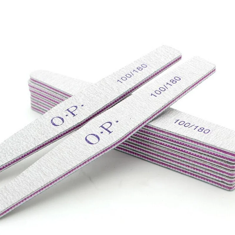 

Professional Nail File 100/180 Double-sided Nail File Strips Nail Art Sanding Files Manicure Polishing Nail Care Tool
