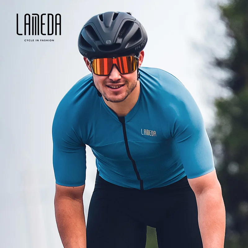 

LAMEDA Summer Cycling Jersey Man T-shirts Mtb Bicycle Roadbike Men's Clothing Sports Shirt Blouse Sportswear UV Protection 2022