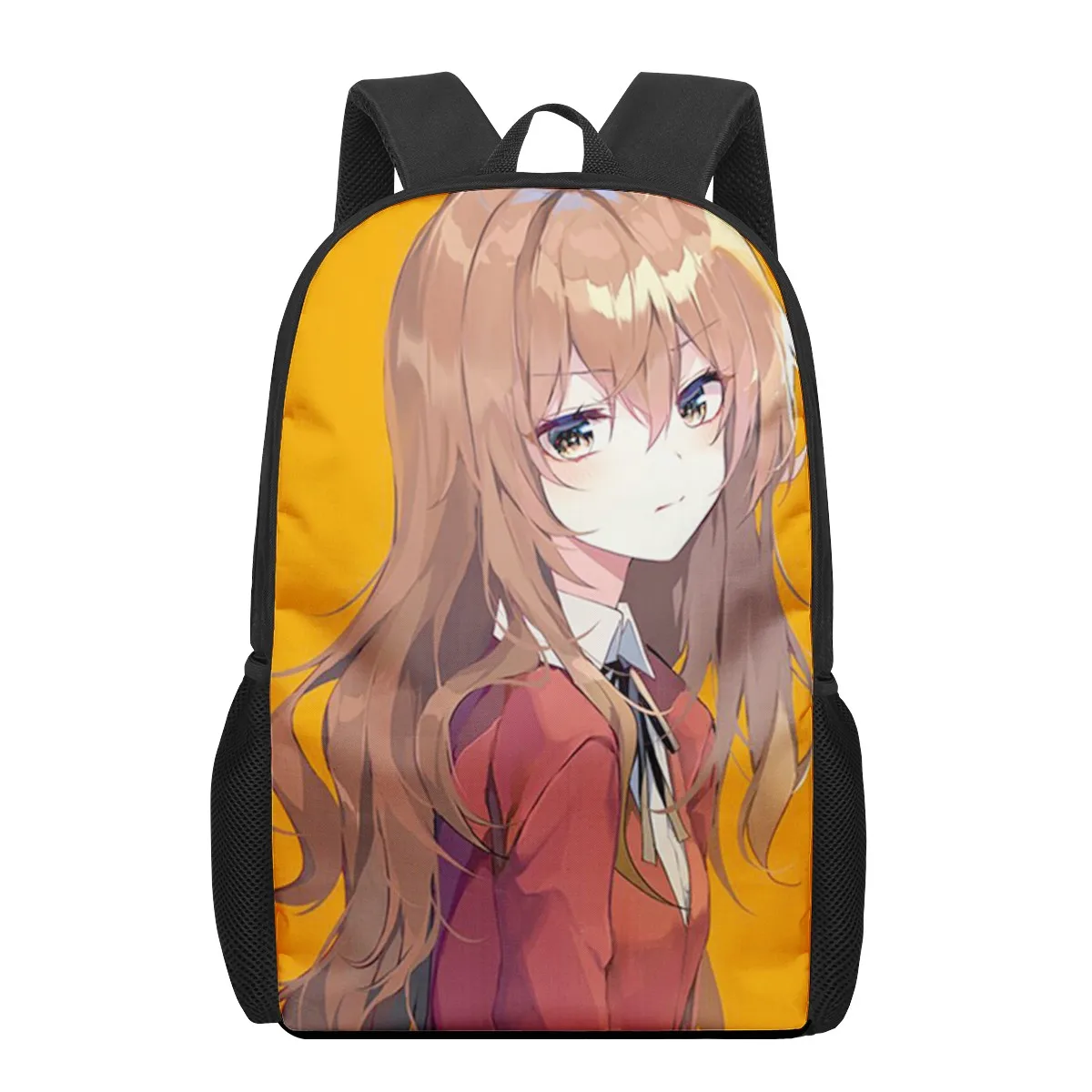 Anime Toradora Aisaka Taiga 3D Pattern School Bag for Children Girls Boys Casual Book Bags Kids Backpack Boys Girls Schoolbags B
