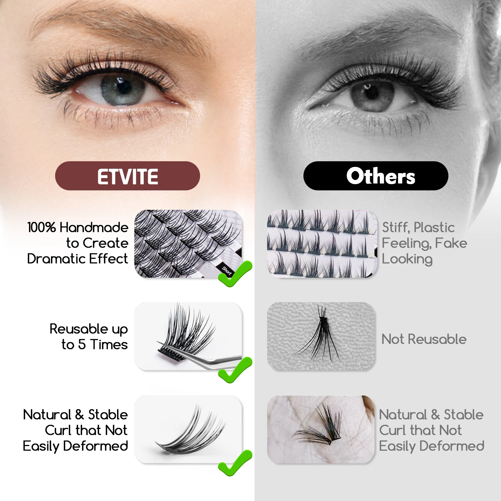 DIY 120 шт. Кластерные ресницы смешанная длина сегментированный луч естественный