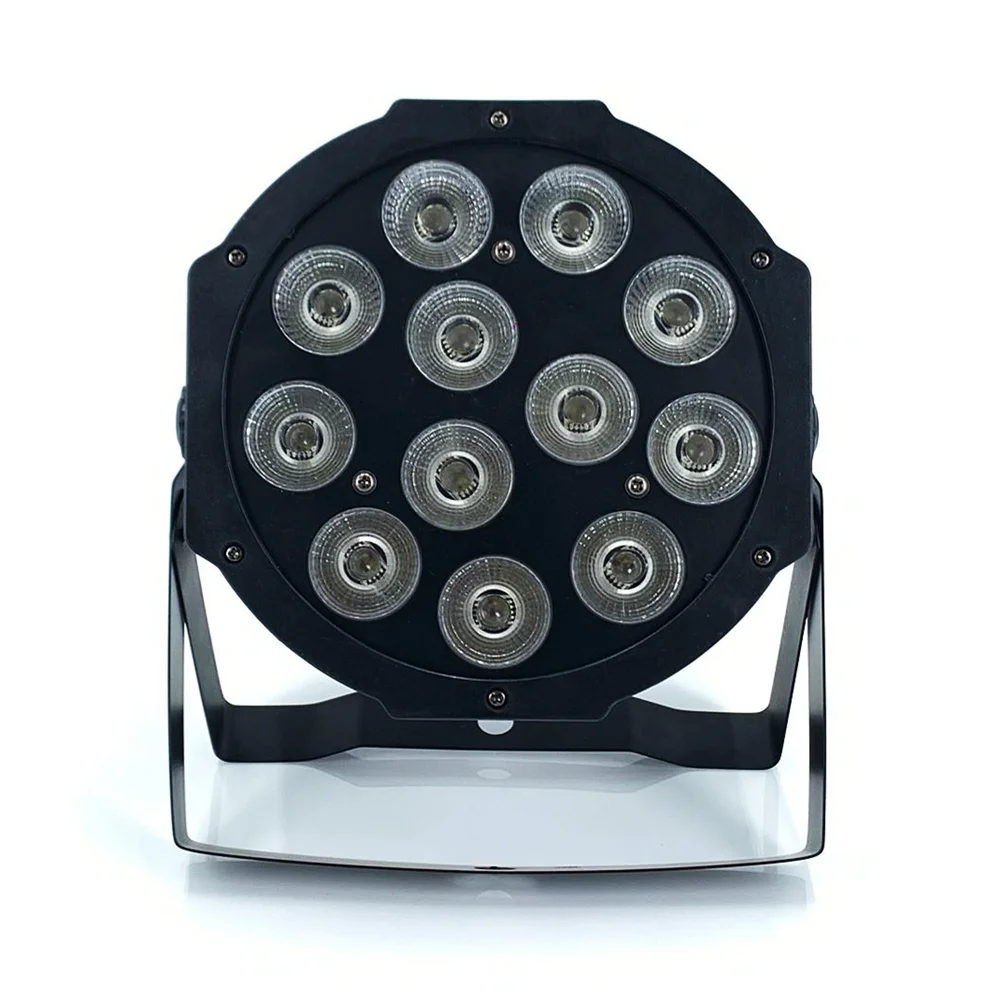 

Led Par Stage Light 12x18W Led By Dmx Dj Lights RGBW 4in1 Flat By Led Dmx512 Lighting Disco Dj Professional Stage Equipment