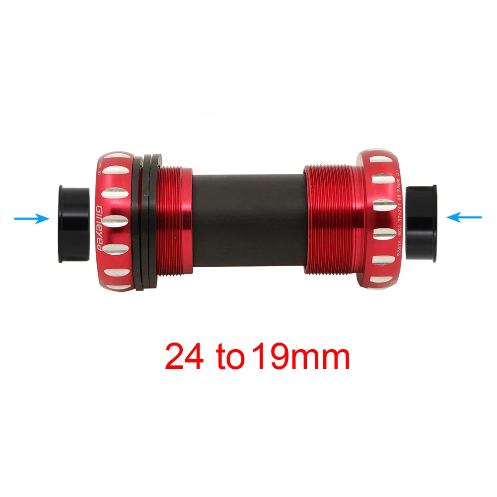 

1PCS Bottom Bracket Adapter Shim Aluminium Alloy Bike Bicycle Black For-Shimano To-SRAM GXP 24 To 22/19mm Cycling Accessories